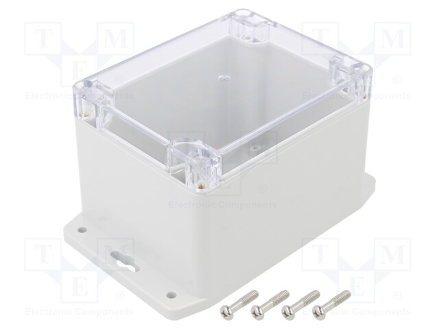 Enclosure: multipurpose; X: 90mm; Y: 115mm; Z: 80mm; polycarbonate