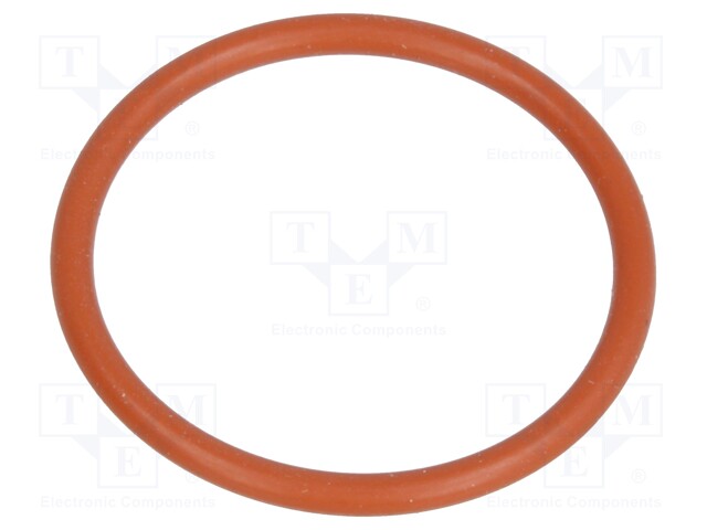 O-ring gasket; VMQ; D: 1.5mm; Øint: 18mm; PG16; red; -60÷250°C