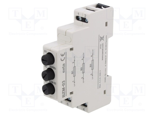 Module: module protecting; Poles: 3; IP20; for DIN rail mounting