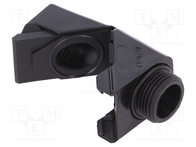 Connector; angular; M20; M20; IP68; Mat: polyamide; black