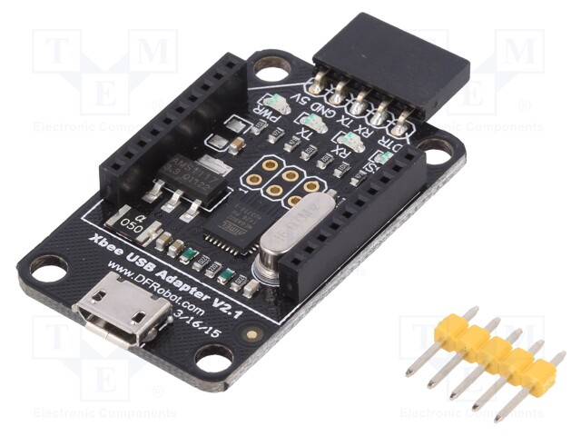 Module: adapter; XBee-USB; 5VDC; USB micro; IC: ATmega8