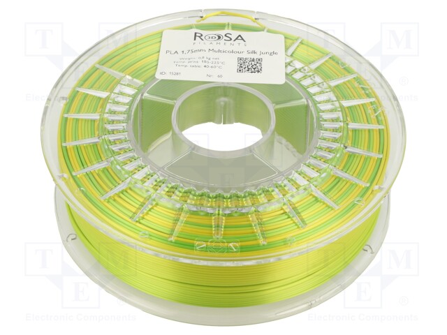 Filament: PLA Multicolour; 1.75mm; jungle; 195÷225°C; 800g