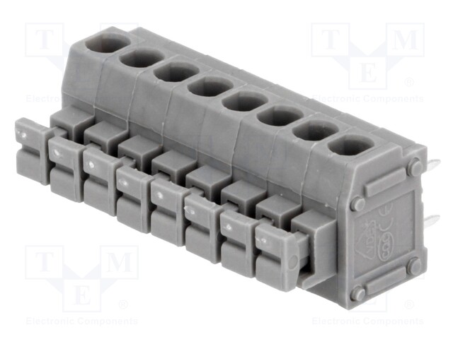PCB terminal block; angled 90°; 3.81mm; ways: 8; on PCBs; 1.5mm2