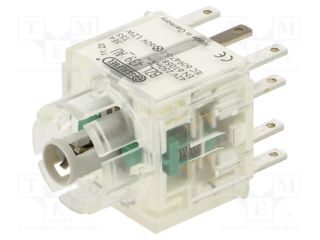 Contact block; -30÷70°C; IP00; Contacts: NC x2 + NO x2; 3mm