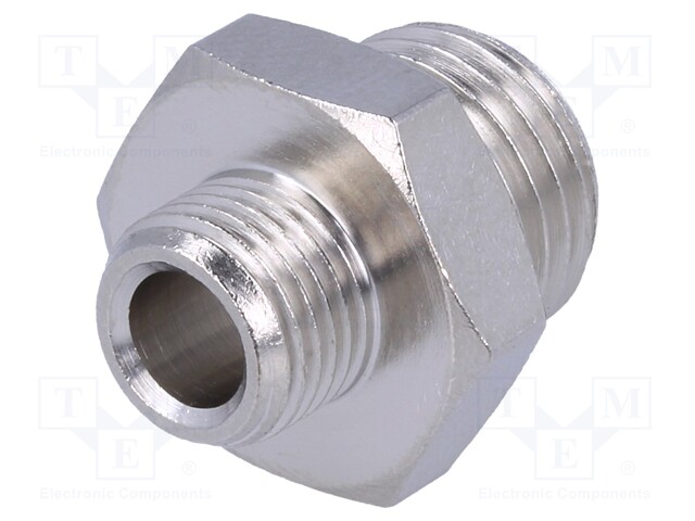 Nipple; reductive; Mat: nickel plated brass; 300°C