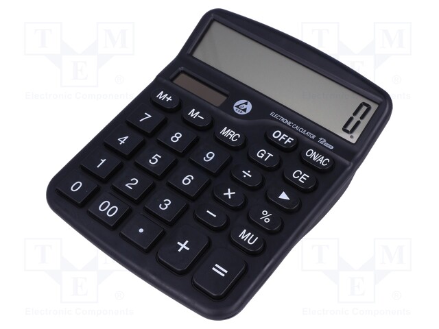 Calculator; ESD; electrically conductive material; black