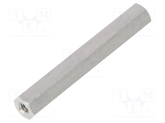 Screwed spacer sleeve; Int.thread: M2,5; 35mm; hexagonal