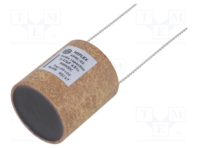 Capacitor: aluminum-polypropylene-paper; 470nF; 600VDC; ±5%