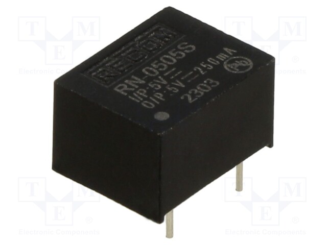 Converter: DC/DC; 1.25W; Uin: 4.5÷5.5V; Uout: 5VDC; Iout: 250mA; DIP8