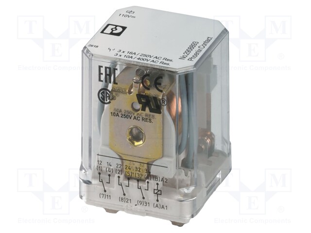 Relay: industrial; Mounting: socket