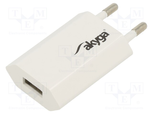 Power supply: switched-mode; 5VDC; 1A; Plug: EU