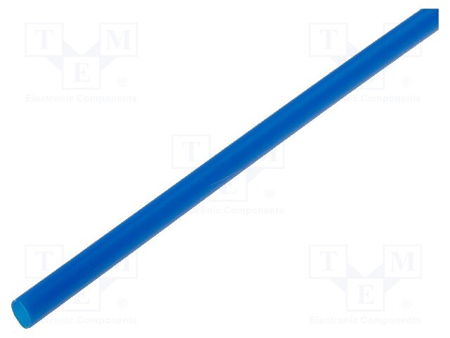 Heat shrink sleeve; 3.2mm; L: 1m; 2: 1; blue; Temp: -55÷125°C