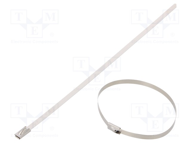 Cable tie; L: 200mm; W: 4.6mm; stainless steel AISI 304; 890N