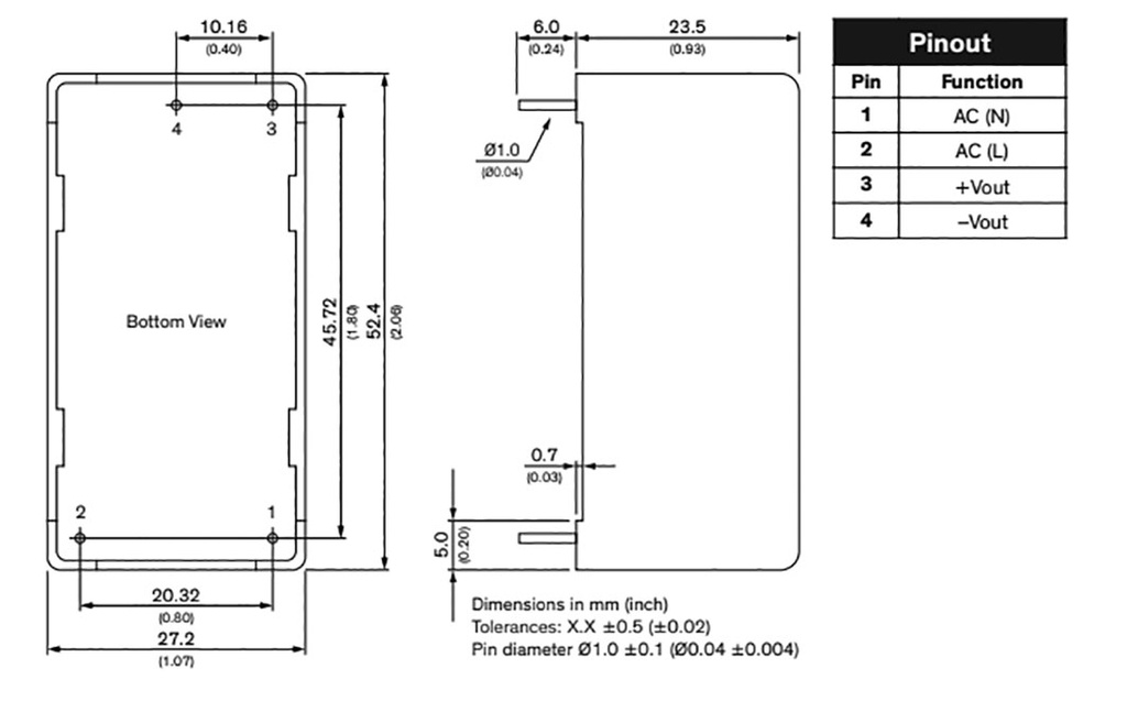 Converter: AC/DC; 15W; 85÷264VAC; Usup: 120÷370VDC; Uout: 24VDC