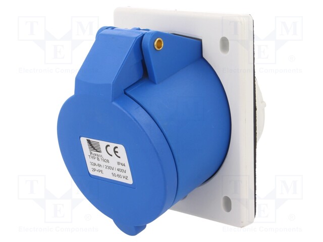 Connector: AC supply; socket; female; 32A; 400VAC; IEC 60309; IP44