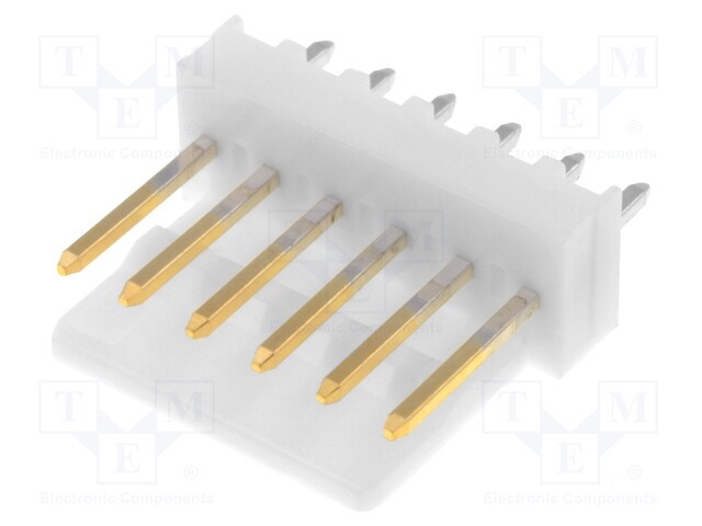 Socket; wire-board; male; KK 254; 2.54mm; PIN: 6; THT; gold-plated