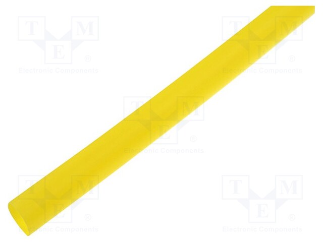 Heat shrink sleeve; 8mm; L: 1m; 4: 1; yellow; Temp: -55÷125°C