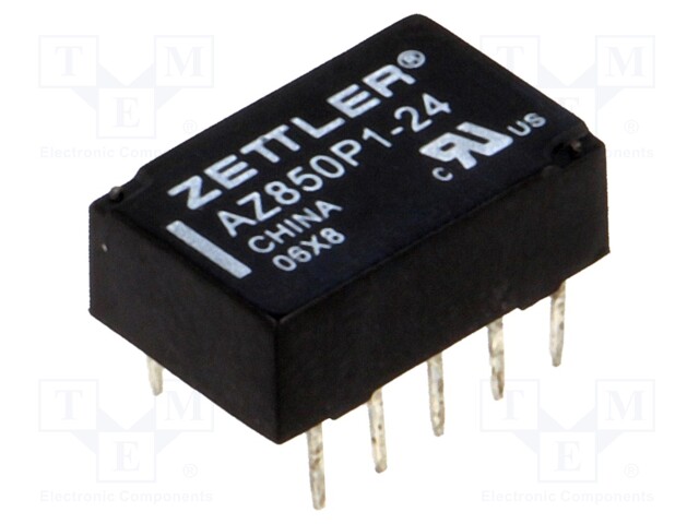 Relay: electromagnetic; DPDT; Ucoil: 24VDC; 0.5A/125VAC; 1A/30VDC