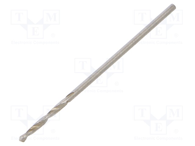 Drill bit; for metal; Ø: 1mm; Overall len: 34mm; HSS; 1pcs.