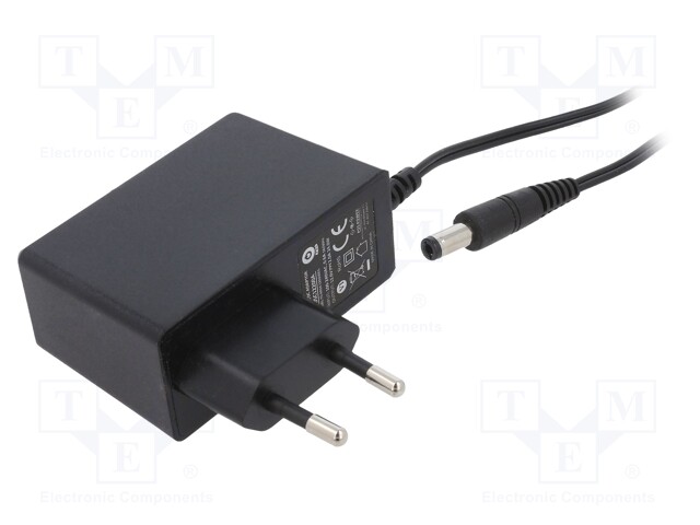 Power supply: switched-mode; voltage source; 12VDC; 2A; 24W; plug