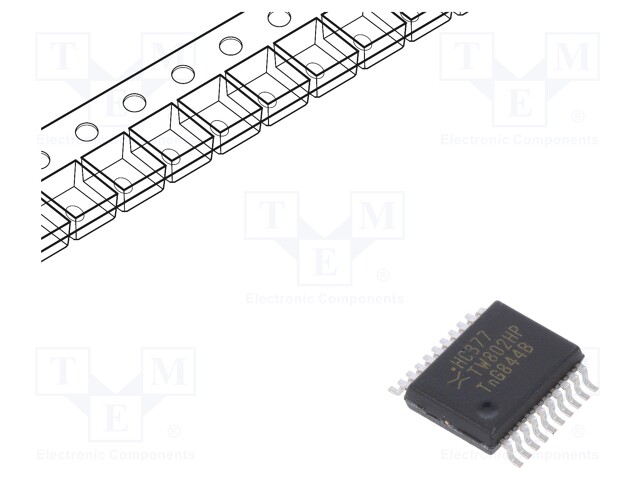 IC: digital; 3-state,octal,D flip-flop; Channels: 8; HC; SMD