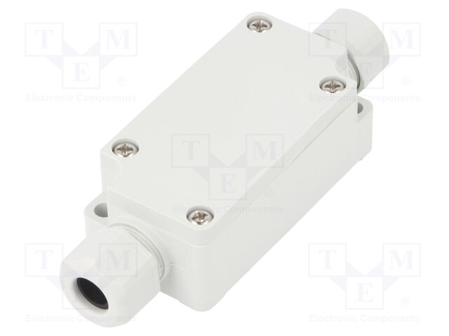 Enclosure: junction box; X: 33mm; Y: 65mm; Z: 24mm; IP65; light grey