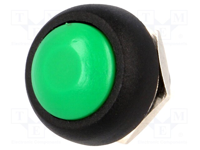 Switch: push-button; Pos: 2; 1A/250VAC; green; Illumin: none; none
