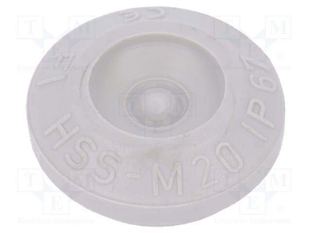 Grommet; Ømount.hole: 20mm; TPE (thermoplastic elastomer); IP67