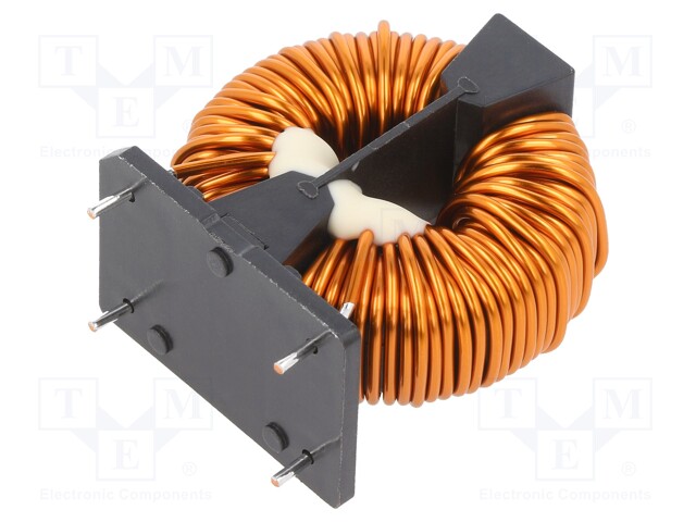 Inductor: wire with current compensation; THT; 14.2mH; 27.2mΩ