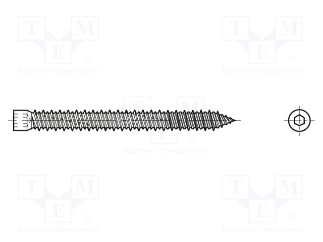 Screw; for wood