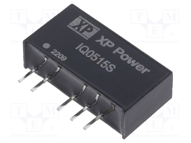 Isolated Board Mount DC/DC Converter, Semi Regulated, ITE, 2 Output, 1 W, 15 V, 33.5 mA, -15 V