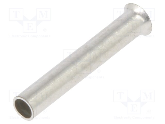 Tip: bootlace ferrule; non-insulated; 0.75mm2; 10mm; tinned