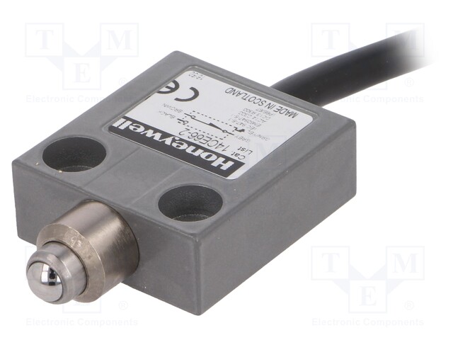 Limit switch; pin plunger Ø8mm; SPDT; 5A; max.240VAC; max.28VDC