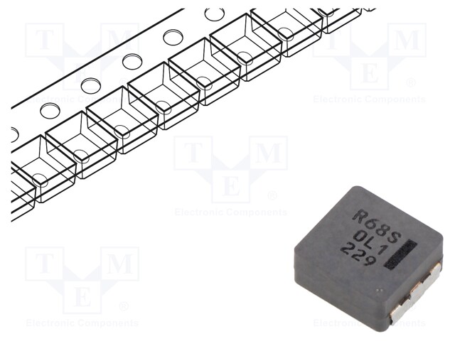 Inductor: wire; SMD; 680nH; 27A; 1.66mΩ; 10.7x10x5mm; ±20%