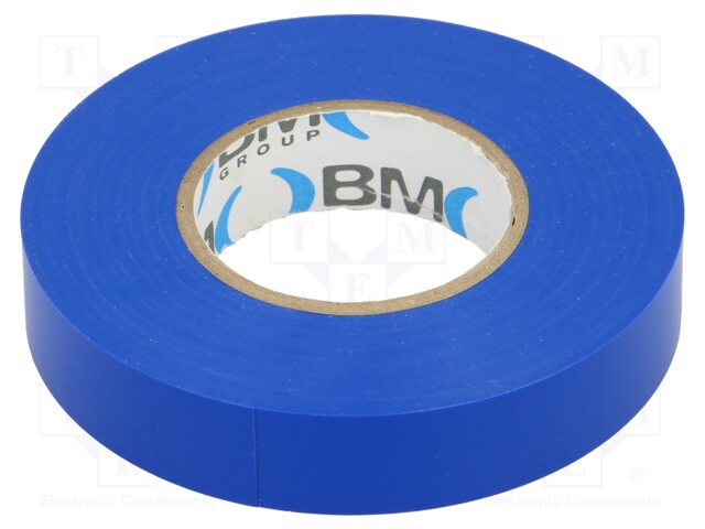 Tape: electrical insulating; W: 15mm; L: 25m; Thk: 0.15mm; blue; 200%