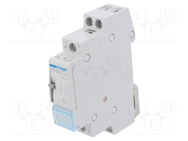 Relay: installation; bistable; NO x2; Mounting: DIN; 16A; -5÷40°C