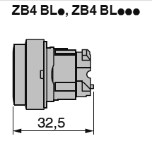 Switch: push-button; Stabl.pos: 2; 22mm; yellow; Illumin: none; IP66