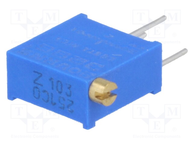 Potentiometer: mounting; multiturn; 10kΩ; 500mW; THT; ±10%; linear