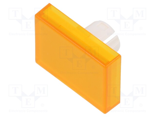 Actuator lens; 22mm; 61; Colour: yellow transparent; Mat: plastic