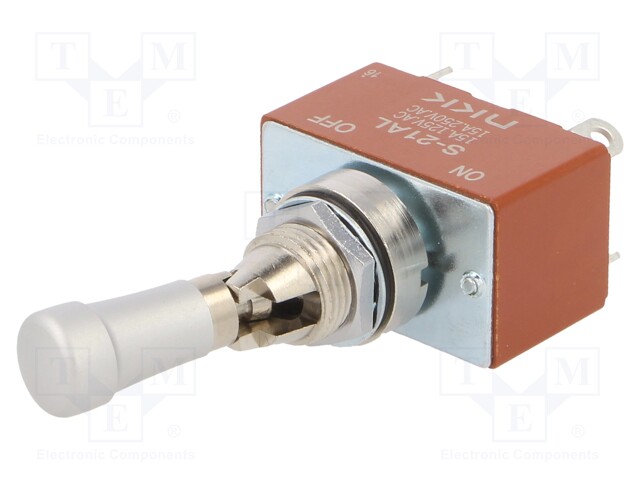 Switch: toggle; Pos: 2; DPST-NC; ON-OFF; 15A/250VAC; 15A/30VDC