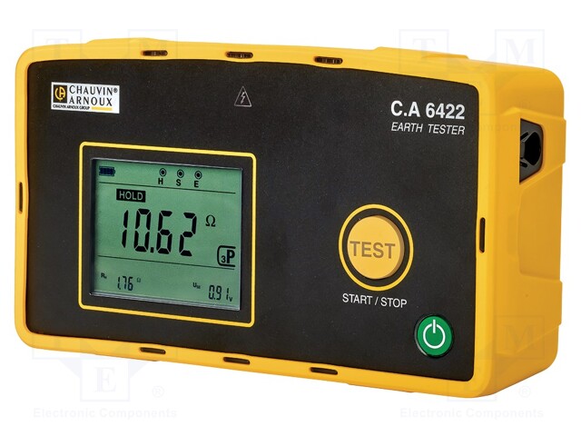 Earthing resistance meter; LCD,with a backlit; 0,05÷50kΩ; IP65