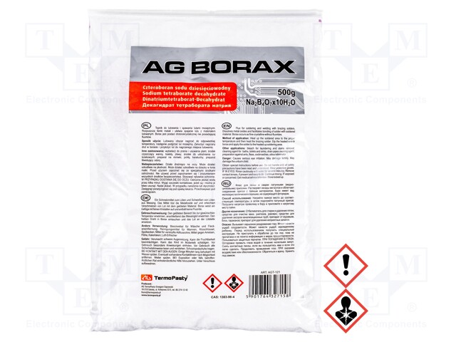 Flux: rosin-free; bag; Appearance: fine crystalline powder; 500g