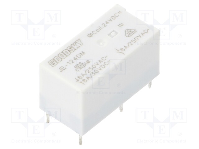 Relay: electromagnetic; SPST-NO; Ucoil: 24VDC; 8A/250VAC; 8A/30VDC