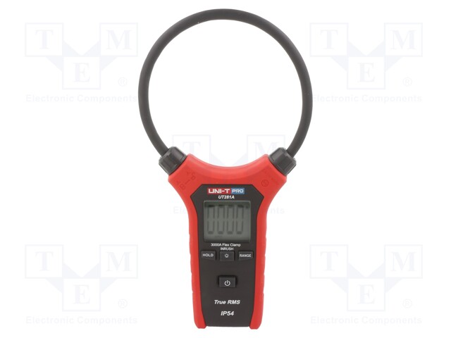 AC digital clamp meter; LCD; I AC: 30/300/3000A; Ø: 254mm; 3kA