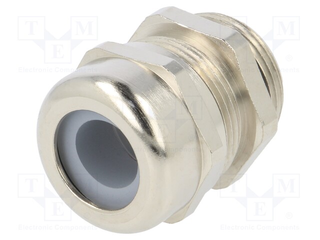 Cable gland; M25; IP68; Mat: brass; Body plating: nickel