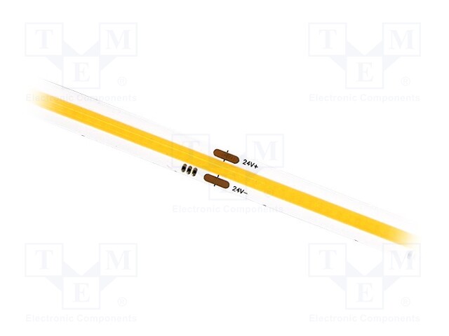 COB LED tape; white cold; 24V; LED/m: 480; 8mm; white PCB; IP20