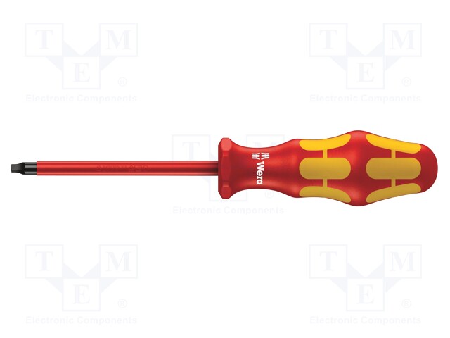 Screwdriver; insulated; square; #2; Blade length: 100mm; 1kVAC