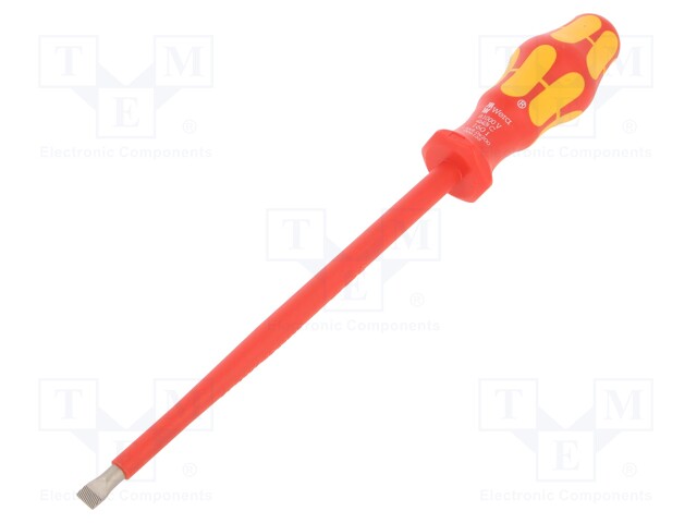 Screwdriver; insulated; slot; 8,0x1,6mm; Blade length: 200mm