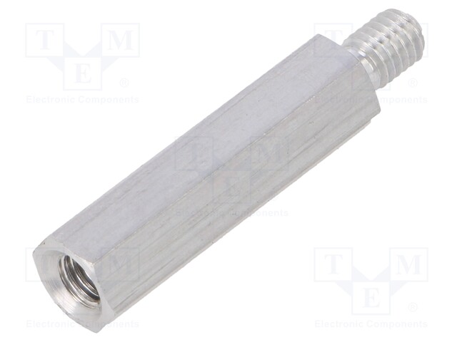 Screwed spacer sleeve; Int.thread: M5; 30mm; Ext.thread: M5