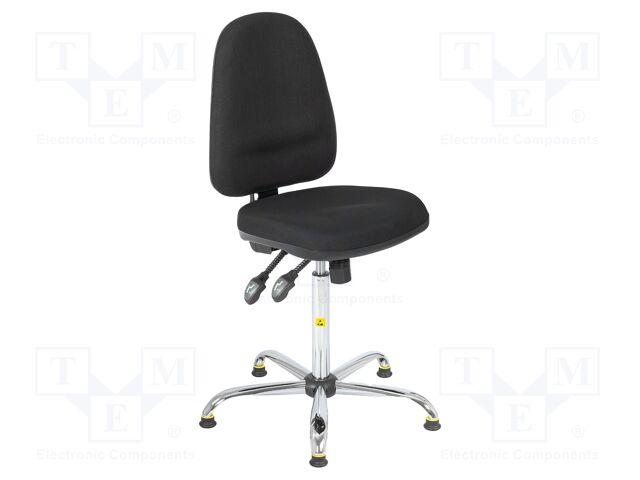 Chair; ESD; Seat dim: 460x430mm; Back dim: 440x510mm; 610÷860mm